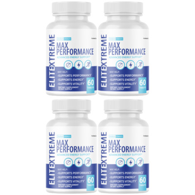 Elite Xtreme Max Performance Advanced Energy Support - 4 Bottles