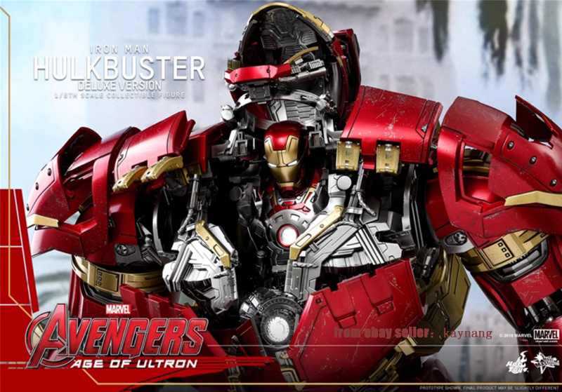 Hot Toys MMS510 Iron Man Hulkbuster Deluxe Version 1/6 Scale Action Figure  Toy