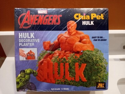 Marvel Comics Avengers/Hulk Chia Pet Decorative Planter/Bonus Buy! Free Shipping