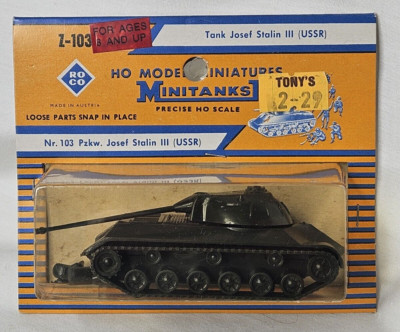 ROCO HO MODEL MINIATURES TANK JOSEF STALIN III (USSR) VEHICLE NEW