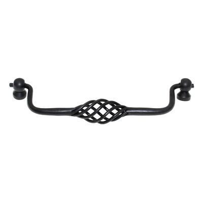 Top Knobs Normandy Twisted Wire Bail Pull 6 1/4'' (160mm) Ctr Patina Black M662