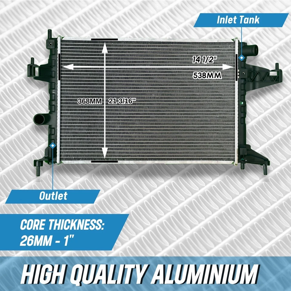 Repuesto Radiador Compatible con CHEVROLET GMC MONTANA CHEVI CORSA TIGRA 200 Foto 2 de 4