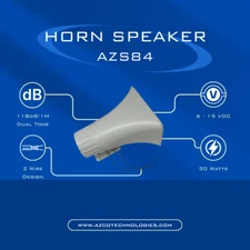 Power Horn Speaker/Siren, Security, Public Announcement, Wall Mount
