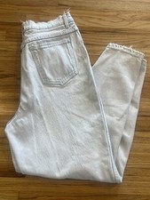 Vintage Woman's International Stefano 80s White Wash Highwaisted Mom Jeans Sz 14