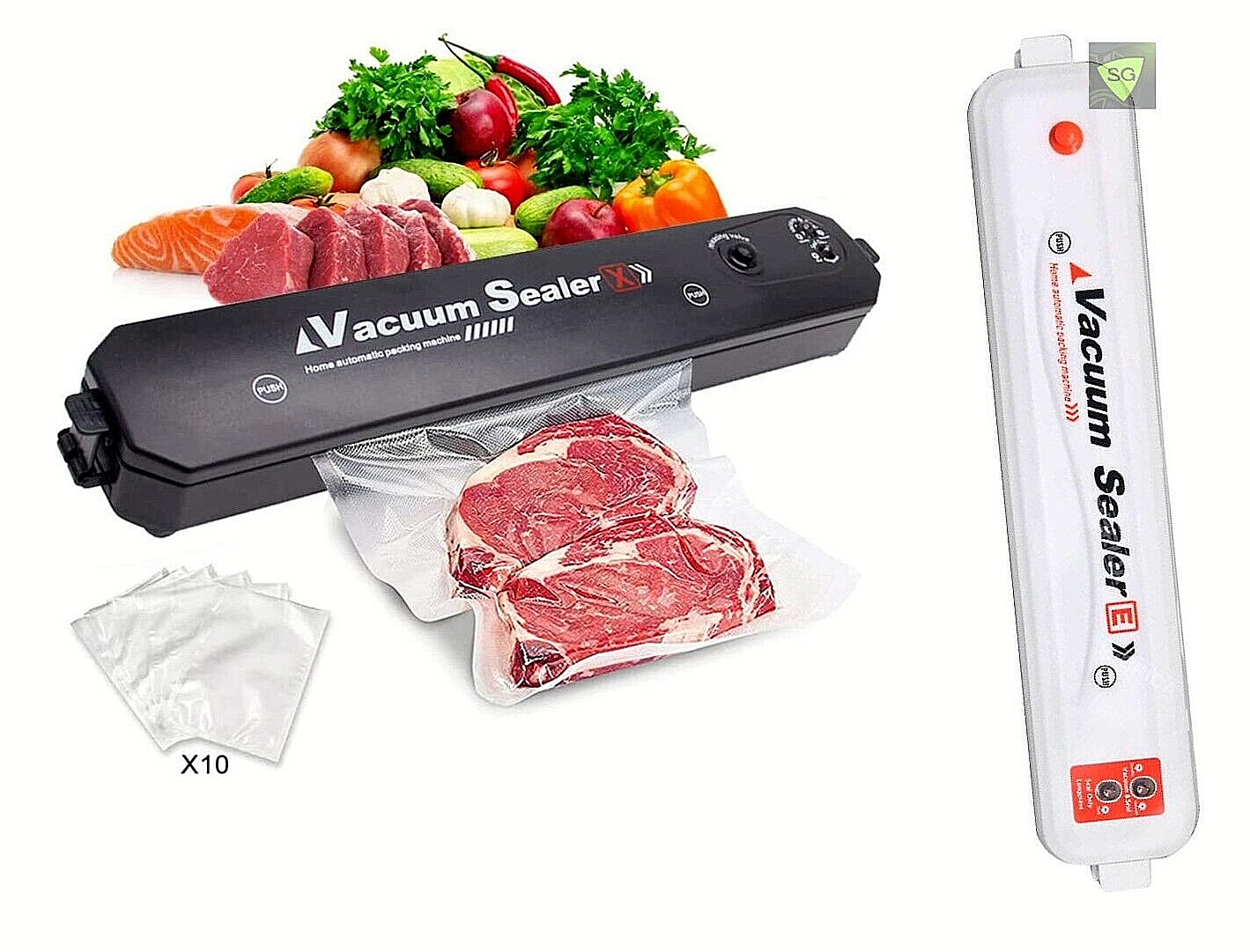 Macchina Sottovuoto Alimenti Portatile Automatica + Kit Sacchetti Gratis