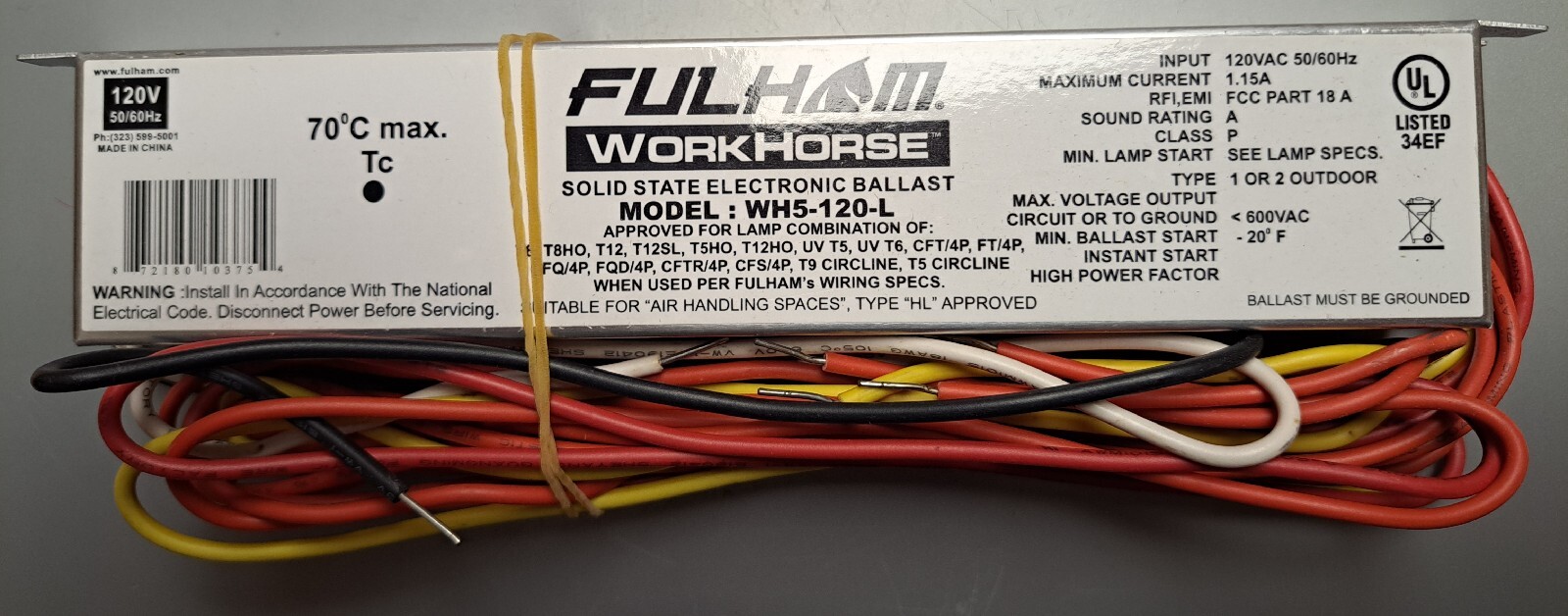 Fulham Electronic Ballast ‎WH5120L for sale online eBay