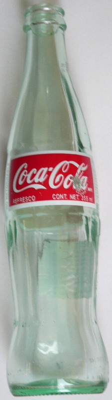 bottle empty CocaꟷCola® Classic collectible glass soda pop 12floz Mexican Mexico