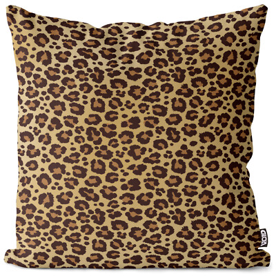 Leopard Leo-Print Muster Kissenhülle Wild-Katze Raubkatze Safari Savanne