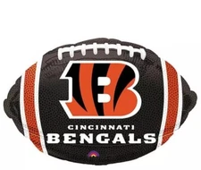 BULK  SET Of TEN 🔟 Cincinnati Bengals Shape Large 21" Football Mylar  Balloons