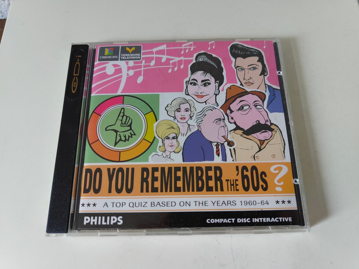 Very RARE Do You Remember The 60&rsquo;s? Philips Cdi cd-i Quiz 