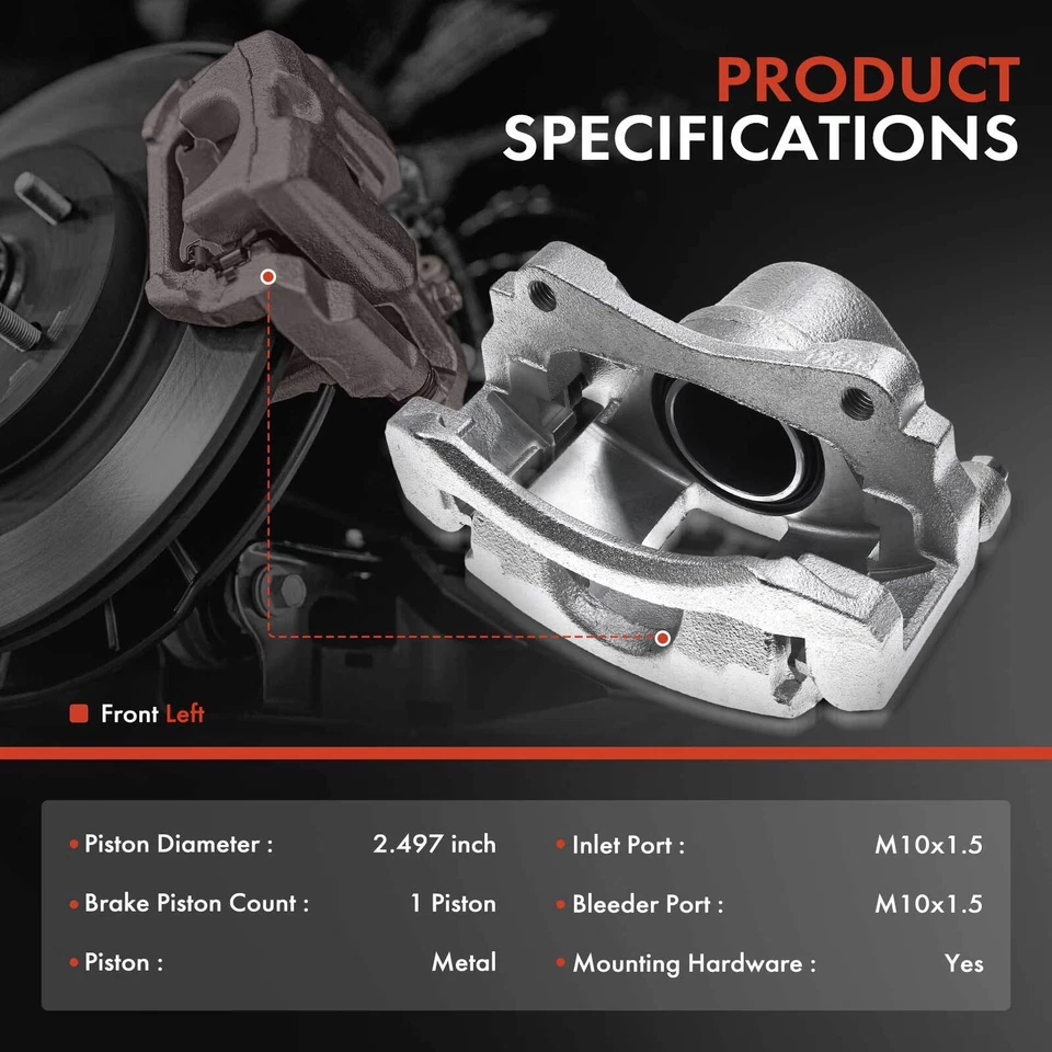 Тормозной суппорт с передним левым кронштейном для Chevrolet Impala Buick LeSabre Cadillac - Изображение 2 из 4