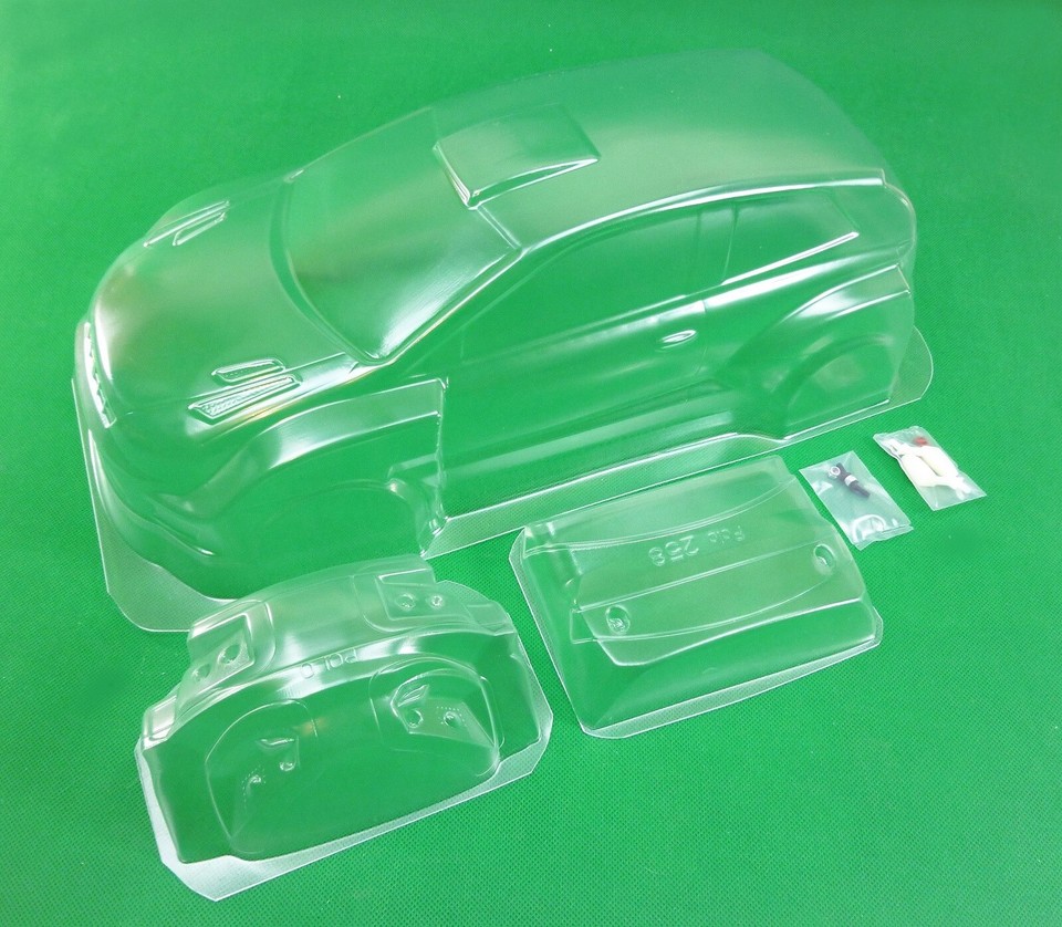 Carrosserie Lexan Transparente Ford Fiesta Rally WRC - Échelle 1:10 - Décalcomanies Ogier Incluses