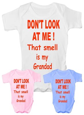 Don't Look At Me lustiger Strampler Weste Babys Geschenk Junge Mädchen Babykleidung