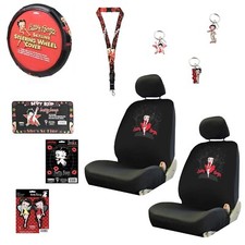 Betty Boop Skyline Seat Covers License Frame Decal Key Chain Wheel Cover Gift