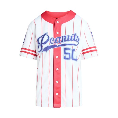 Peanuts Snoopy Grafik Trikot Damen XXL rot weiß blau - Bild 4 von 11