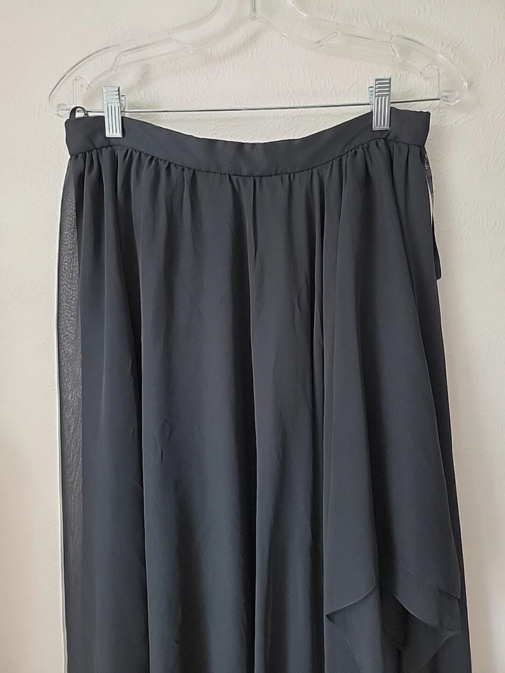 Falda asimétrica Tadashi Shoji para mujer pequeña 4 negra fiesta cócteles Foto 2 de 4