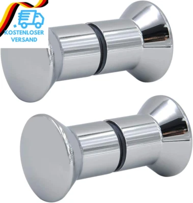 FOROREH Duschtürknopf Edelstahl Duschtürgriff Türknauf Dusche Griff Beschläge Tü