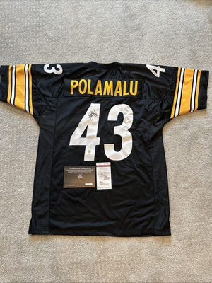 #ad Troy Polamalu Signed Pittsburgh Steelers Jersey JSA COA 8xPro Bowl Def. Back $299.99