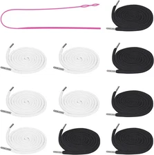 10 Pieces Drawstring Cords with Easy Threaders, Hoodie String Replacement... 