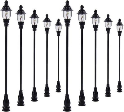 Gaslampe Modellbau H0 1 87 Maßstab 10 Stück Straßenlaterne Modelleisenbahn Deko