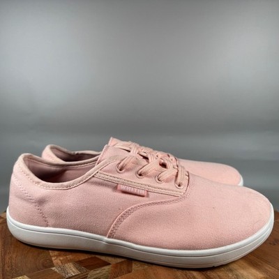 WHITIN Women 42 11 Barefoot Canvas Sneakers Pink Minimalist Wide Toe Box