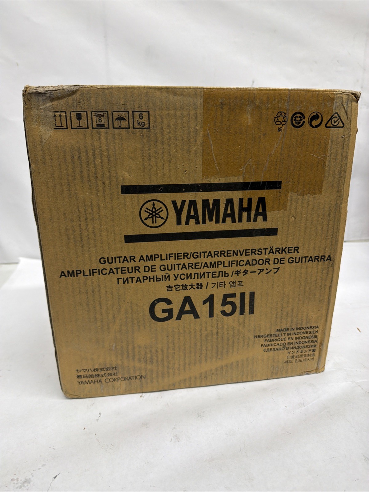 Yamaha GA15II Guitar Amplifier: 2-Channel Drive Clean Compact Practice Amplifier