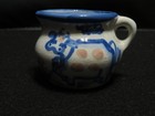 M.A. HADLEY VTG POTTERY SUGAR & CREAMER FARMERS WIFE AND COW ~ VIVID BLUE COLOR — photo 8