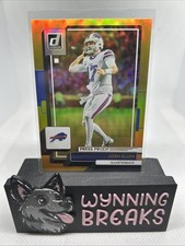 JOSH ALLEN RARE GOLD REFRACTOR INVESTMENT CARD SP PANINI BUFFALO BILLS