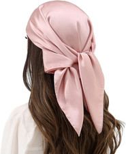 Womens Head Hair Scarf Like Satin Silk Scarf Sleeping Hair Wrapping Night 27.5"