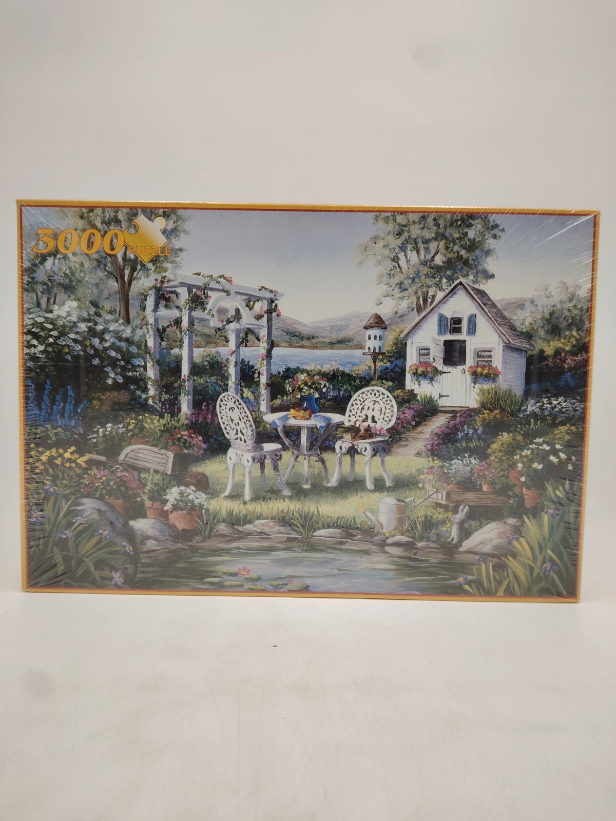 Grand puzzle 3000 pièces paysage étang fleur de l'artiste Barbara Felisky