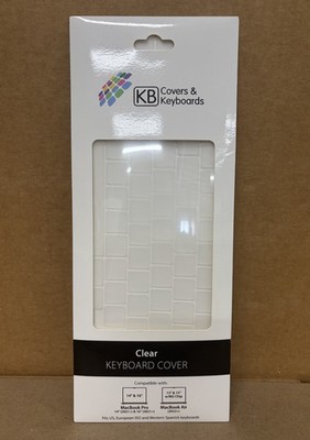 KB Covers Silicone Clear Keyboard Cover for Apple MacBook Pro/Air SEE DESC. H