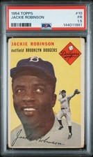 Jackie Robinson 1954 Topps PSA 1.5 #10 Brooklyn Dodgers