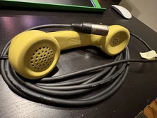 Kerns “TeleMic” Telephone Microphone Yellow/Black Cable 1960