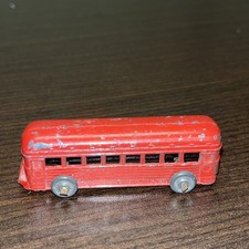 Vintage Barclay Red Metal Passenger Railroad Car #337 - Made in USA