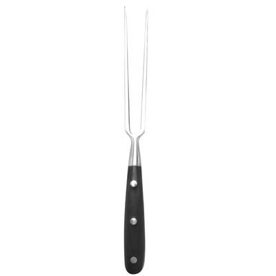 Forchettone Da Barbecue In Acciaio Inox Con Manico In Legno – Attrezzo Multiuso Per Carne E Pesce – 26,5 Cm