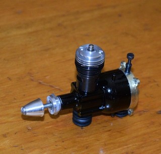 Cox Black Widow .049 model airplane engine vintage glow motor CL fuel tank 049