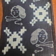 Kimono Fabric Kasuri Indigo Dye One Piece Reuse Authentic Ready to Use