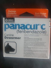 Panacur C 4 gram Canine 40lbs Dewormer Treatment 1 bx