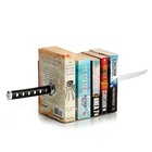 Book Ends Decorative, Modern Metal Funny Unique Black Dvd Bookends