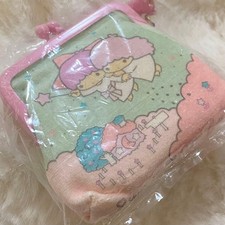 Little Twin Stars Mini Coin Case Wallet Kiki Lala Bell Sanrio 1976 Retro Unused