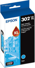 Epson 302 Claria Premium Ink High Capacity Cyan Cartridge T302XL220-S Works wi