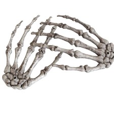 Halloween Skeleton Hands - Realistic Life Size Severed Plastic Grey Skeleton ...