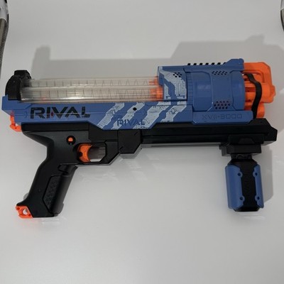 Nerf Rival XVII-3000 Gun Blaster Blue 3 Barrel Tested Works