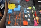 Vintage 1972 Barbie Garden Patio Set Rake Tools Table Replacement Pieces