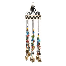 Brand New Mackenzie Childs Bells and Bobbles Wind Chimes