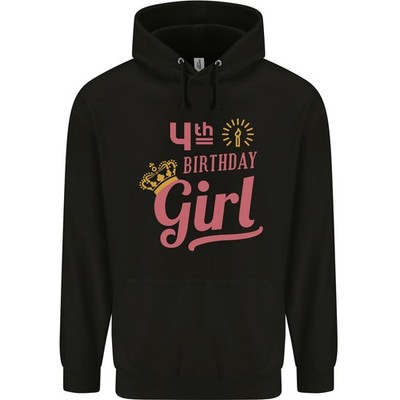 AWDis Kinder Hoodie 4. Geburtstag 4 Jahre Prinzessin Pullover Jungen