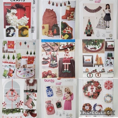 Simplicity NEW UNCUT! U-PICK! Christmas Holiday Home Decor Sewing Patterns