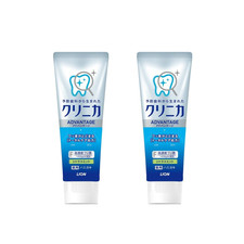 Pack of 2 Lion Clinica Advantage Japanese Toothpaste Citrus Mint 130g