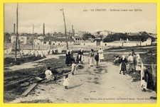 Old postcard splendid LES SABLES d'OLONNE in 1917 LA CHAUME SABLAISES JEU de QUILLES