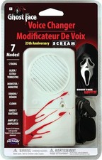 Ghost Face 25th Anniversary Deluxe Voice Changer for Halloween Costumes